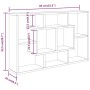 Engineered wood glossy white wall shelf 85x16x52.5 cm by vidaXL, Shelves and shelves - Ref: Foro24-801424, Price: 38,79 €, Di...