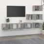 Mueble de pared para TV madera contrachapada gris sonoma de vidaXL, Muebles TV - Ref: Foro24-3114580, Precio: 156,30 €, Descu...