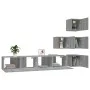 Mueble de pared para TV madera contrachapada gris sonoma de vidaXL, Muebles TV - Ref: Foro24-3114580, Precio: 156,30 €, Descu...
