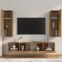 Set de muebles de TV 4 pzas madera contrachapada roble ahumado de vidaXL, Muebles TV - Ref: Foro24-3114203, Precio: 134,25 €,...
