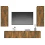 Set de muebles de TV 4 pzas madera contrachapada roble ahumado de vidaXL, Muebles TV - Ref: Foro24-3114203, Precio: 134,25 €,...
