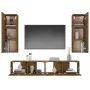 Set de muebles de TV 4 pzas madera contrachapada roble ahumado de vidaXL, Muebles TV - Ref: Foro24-3114203, Precio: 134,25 €,...