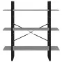 Estantería madera contrachapada gris Sonoma 100x30x105 cm de vidaXL, Librerías y estanterías - Ref: Foro24-821322, Precio: 38...