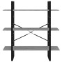 Plywood gray Sonoma bookshelf 100x30x105 cm by vidaXL, Bookcases and shelves - Ref: Foro24-821322, Price: 38,28 €, Discount: %