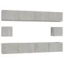 TV-Möbelset 6-teilig Sperrholz grau Beton von vidaXL, TV-Möbel - Ref: Foro24-3114369, Preis: 215,86 €, Rabatt: %