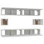 Set de muebles de TV 6 pzas madera contrachapada gris hormigón de vidaXL, Muebles TV - Ref: Foro24-3114369, Precio: 224,49 €,...