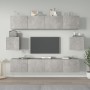 TV-Möbelset 6-teilig betongraues Sperrholz von vidaXL, TV-Möbel - Ref: Foro24-3114361, Preis: 199,59 €, Rabatt: %