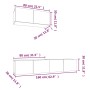 Set de muebles para TV 3 pzas madera contrachapada roble sonoma de vidaXL, Muebles TV - Ref: Foro24-3114472, Precio: 125,11 €...