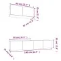 Set de muebles para TV 3 pzas madera contrachapada roble sonoma de vidaXL, Muebles TV - Ref: Foro24-3114472, Precio: 119,90 €...