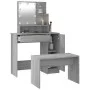 LED vanity set in gray Sonoma plywood by vidaXL, Bedroom Dressers - Ref: Foro24-3114121, Price: 115,47 €, Discount: %