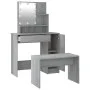 LED vanity set in gray Sonoma plywood by vidaXL, Bedroom Dressers - Ref: Foro24-3114121, Price: 115,47 €, Discount: %