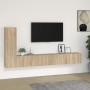 TV-Möbelset 3-teilig Sonoma-Eiche-Sperrholz von vidaXL, TV-Möbel - Ref: Foro24-3114320, Preis: 150,48 €, Rabatt: %