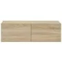 TV-Möbelset 3-teilig Sonoma-Eiche-Sperrholz von vidaXL, TV-Möbel - Ref: Foro24-3114320, Preis: 147,90 €, Rabatt: %