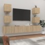 TV-Möbelset 6-teilig Sonoma-Eiche-Sperrholz von vidaXL, TV-Möbel - Ref: Foro24-3114264, Preis: 174,41 €, Rabatt: %