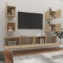 TV-Möbelset 6-teilig Sonoma-Eiche-Sperrholz von vidaXL, TV-Möbel - Ref: Foro24-3114264, Preis: 174,41 €, Rabatt: %
