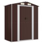 Verzinkter Stahl Gartenhaus dunkelbraun 192x108x223 cm von vidaXL, Schuppen - Ref: Foro24-319273, Preis: 214,36 €, Rabatt: %