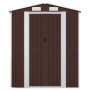Verzinkter Stahl Gartenhaus dunkelbraun 192x108x223 cm von vidaXL, Schuppen - Ref: Foro24-319273, Preis: 214,36 €, Rabatt: %