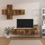 Set de muebles de TV 7 pzas madera contrachapada roble ahumado de vidaXL, Muebles TV - Ref: Foro24-3114515, Precio: 164,83 €,...