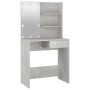 Toilettenmöbel-Set mit LED-Beleuchtung, Sperrholz in Grau-Betonoptik. von vidaXL, Schlafzimmerkommoden - Ref: Foro24-3114110,...