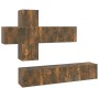 Set de muebles de TV 7 pzas madera contrachapada roble ahumado de vidaXL, Muebles TV - Ref: Foro24-3114515, Precio: 176,90 €,...