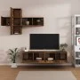 Set de muebles de TV 7 pzas madera contrachapada roble ahumado de vidaXL, Muebles TV - Ref: Foro24-3114515, Precio: 164,83 €,...