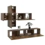 TV-Möbelset 7-teilig aus geräuchertem Eichensperrholz von vidaXL, TV-Möbel - Ref: Foro24-3114515, Preis: 164,83 €, Rabatt: %