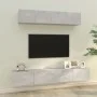 TV-Möbel-Set 4 Stück Sperrholz grau Beton von vidaXL, TV-Möbel - Ref: Foro24-3114537, Preis: 170,20 €, Rabatt: %