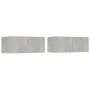 TV-Möbel-Set 4 Stück Sperrholz grau Beton von vidaXL, TV-Möbel - Ref: Foro24-3114537, Preis: 170,20 €, Rabatt: %