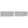 TV-Möbel-Set 4 Stück Sperrholz grau Beton von vidaXL, TV-Möbel - Ref: Foro24-3114537, Preis: 174,28 €, Rabatt: %