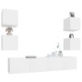 Set de muebles para TV 6 piezas madera contrachapada blanco de vidaXL, Muebles TV - Ref: Foro24-3114254, Precio: 195,34 €, De...