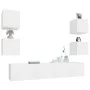 TV-Möbelset 6-teilig aus weißem Sperrholz von vidaXL, TV-Möbel - Ref: Foro24-3114254, Preis: 187,74 €, Rabatt: %
