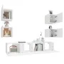 TV-Möbelset 6-teilig aus weißem Sperrholz von vidaXL, TV-Möbel - Ref: Foro24-3114254, Preis: 187,74 €, Rabatt: %
