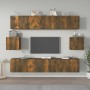 TV-Möbelset 6-teilig aus geräuchertem Eichensperrholz von vidaXL, TV-Möbel - Ref: Foro24-3114363, Preis: 159,53 €, Rabatt: %