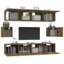 TV-Möbelset 6-teilig aus geräuchertem Eichensperrholz von vidaXL, TV-Möbel - Ref: Foro24-3114363, Preis: 149,65 €, Rabatt: %