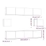 6-teiliges TV-Möbelset aus schwarzem Sperrholz von vidaXL, TV-Möbel - Ref: Foro24-3114359, Preis: 217,96 €, Rabatt: %