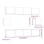 6-teiliges TV-Möbelset aus schwarzem Sperrholz von vidaXL, TV-Möbel - Ref: Foro24-3114359, Preis: 232,68 €, Rabatt: %