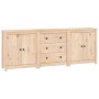 Solid pine wood sideboard 210x35x80 cm by vidaXL, Sideboards - Ref: Foro24-3114069, Price: 308,89 €, Discount: %