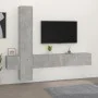 TV-Möbelset 5-teilig betongraues Sperrholz von vidaXL, TV-Möbel - Ref: Foro24-3114249, Preis: 196,81 €, Rabatt: %