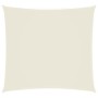 Toldo de vela cuadrado tela Oxford color crema 4x4 m