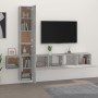 TV-Möbelset 5-teilig betongraues Sperrholz von vidaXL, TV-Möbel - Ref: Foro24-3114249, Preis: 201,19 €, Rabatt: %