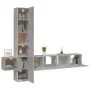 TV-Möbelset 5-teilig betongraues Sperrholz von vidaXL, TV-Möbel - Ref: Foro24-3114249, Preis: 196,81 €, Rabatt: %