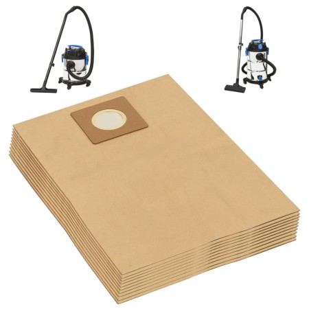 Papierbeutel für Nass- und Trockensauger 10 Stück braun von vidaXL, Staubsaugerzubehör - Ref: Foro24-152917, Preis: 24,54 €, ...