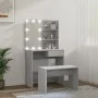 Sonoma Gray Plywood LED Vanity Set by vidaXL, Bedroom Dressers - Ref: Foro24-3114113, Price: 108,68 €, Discount: %