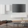 4-teiliges TV-Möbelset aus weißem Sperrholz von vidaXL, TV-Möbel - Ref: Foro24-3114622, Preis: 170,94 €, Rabatt: %