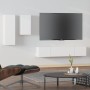 4-teiliges TV-Möbelset aus weißem Sperrholz von vidaXL, TV-Möbel - Ref: Foro24-3114622, Preis: 184,25 €, Rabatt: %