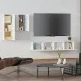 4-teiliges TV-Möbelset aus weißem Sperrholz von vidaXL, TV-Möbel - Ref: Foro24-3114622, Preis: 170,94 €, Rabatt: %