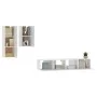 4-teiliges TV-Möbelset aus weißem Sperrholz von vidaXL, TV-Möbel - Ref: Foro24-3114622, Preis: 170,94 €, Rabatt: %