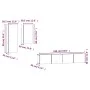 4-teiliges TV-Möbelset aus weißem Sperrholz von vidaXL, TV-Möbel - Ref: Foro24-3114622, Preis: 170,94 €, Rabatt: %