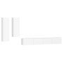 Set de muebles para TV 4 piezas madera contrachapada blanco de vidaXL, Muebles TV - Ref: Foro24-3114630, Precio: 235,74 €, De...