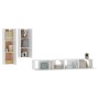 4-teiliges TV-Möbelset aus weißem Sperrholz von vidaXL, TV-Möbel - Ref: Foro24-3114630, Preis: 230,28 €, Rabatt: %